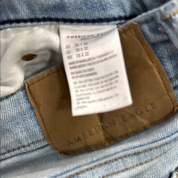 American Eagle Outfitters Blue Skinny Distressed Jeans - Picture 4 of 7